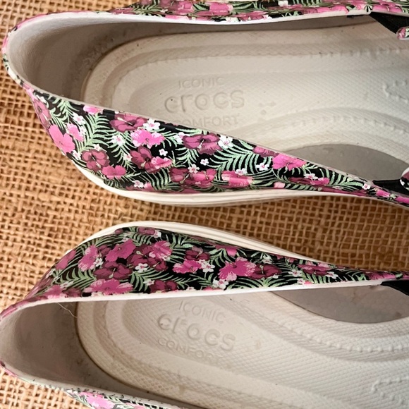 Crocs Citilane Roka Floral Slip-On Shoes Size 10 - Picture 8 of 9
